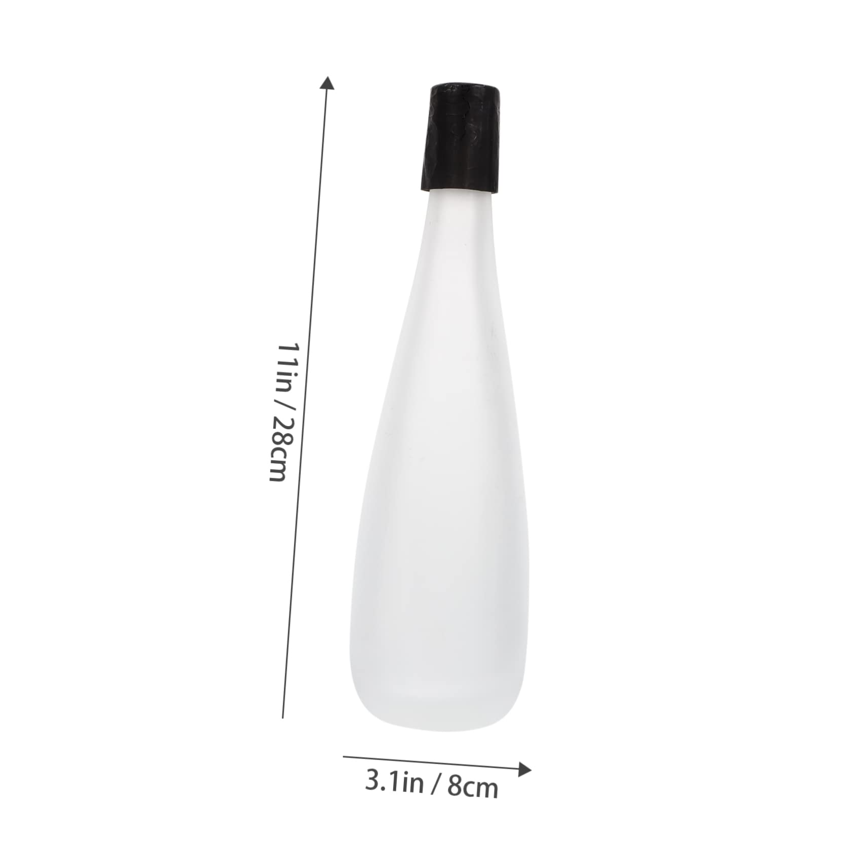 Ciieeo 1Pc Frosted Sealed Wine Bottle Empty Brewing Bottle for Fruit Wine Rice Storage and Beverage Crafting White Includes Packaging Box