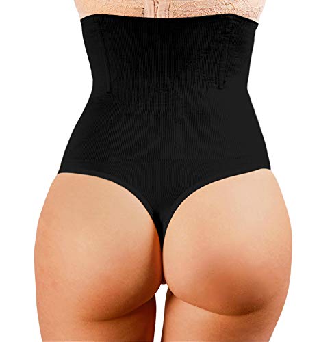 Cinta Calcinha Tanga Fio-Dental Modeladora Redutora Afina Cintura Alta Compressao Pós-Parto Importad