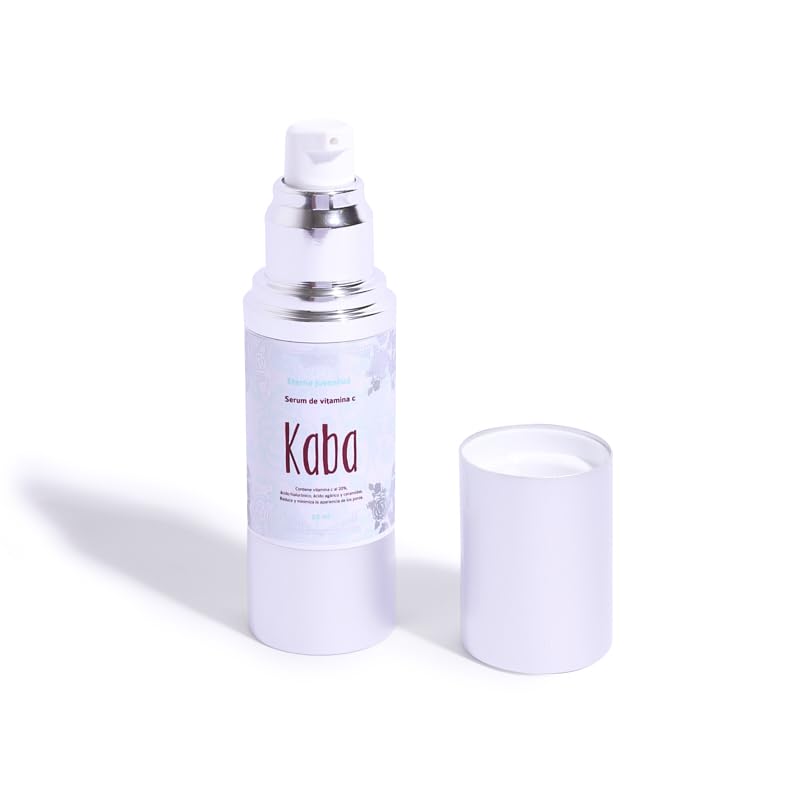 Miniatura 2 de Kaba - Suero de vitamina C para cara con ácido hialurónico suero hidratante e iluminador para manchas oscuras 20 de vitamina C mejorada mejora el