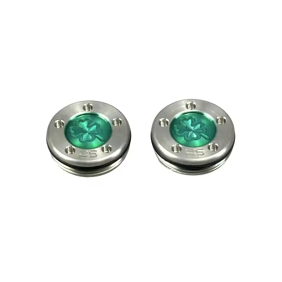 2 PCS Green Aftermarket Golf Head Weights with Four Leaf Clover Insert Compatible with Scotty Cameron Putters 5g - 45g (2 x 25g)