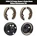 CLUBRALLY Golf Cart Deluxe Brake Drums & Brake Shoes Maintenance Kit, EZGO TXT Brake Kit for 1996-2008 TXT Electric Golf Cart, OEM# 19186-G1, 70794-G01