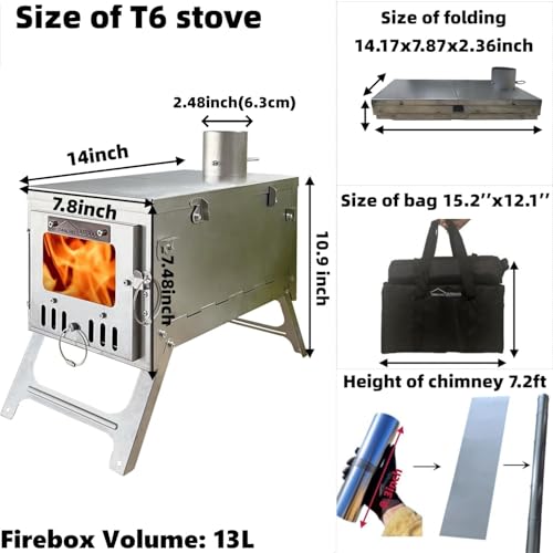 DANCHEL T6 Folding Titanium Stove