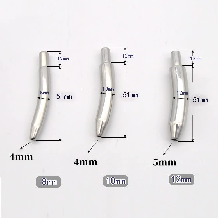 SYXMEE 男性用 貞操帯 ステンレス リング 錠付 尿道 拡張 smペニス拘束器 貞操ロック ペニス拘束具 メタル陰茎ケージ 貞操ケージ ペニスプラグ 尿道プラグ 金属 エキスパンダー オナニーグッズ アダルトグッズ セット (リング内径：45mm) - 画像3