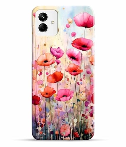 Image of Printed Hard Back Case Cover & Compatible for Samsung Galaxy M04 4G | Samsung M04 | Vintage Flower Art (Multicolor) - D1183