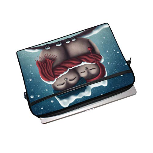 Funda bandolera para portátil de 14 y 15 pulgadas con compartimentos para accesorios 4