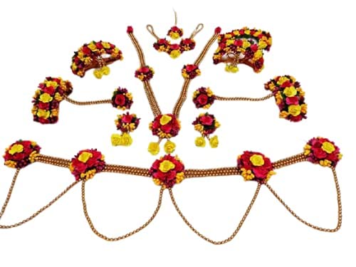 Sanvatsar Bridal Jewellery Sets for Haldi/Mehandi/Baby shower function (SAN5REDYLO) (B09TDC87H9) Amazon Price History, Amazon Price Tracker