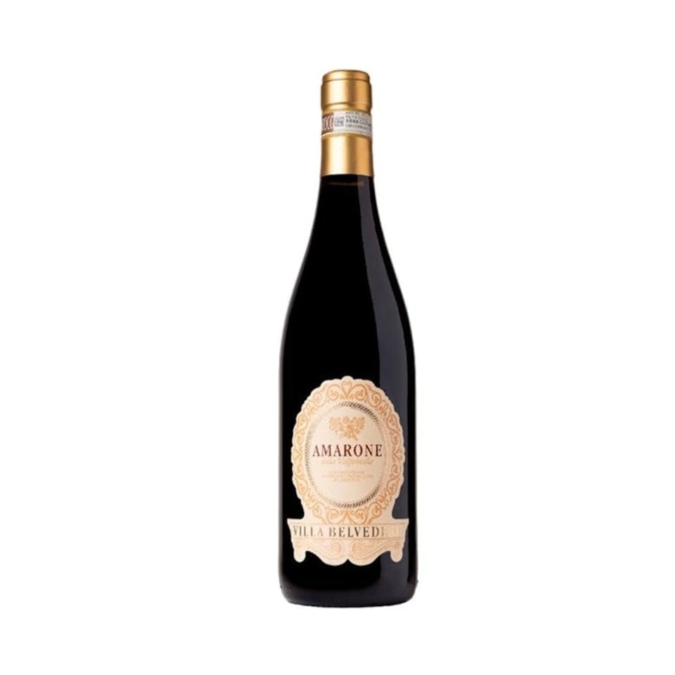 Villa Belvedere Amarone della Valpolicella DOCG Red Wine | 75cl | Rich Full-Bodied Italian Red | Premium Amarone Wine from Veneto | Ideal for Gifting