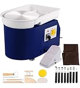 VEVOR Forming Machine Pottery Wheel, Foot Speed Control, Blue