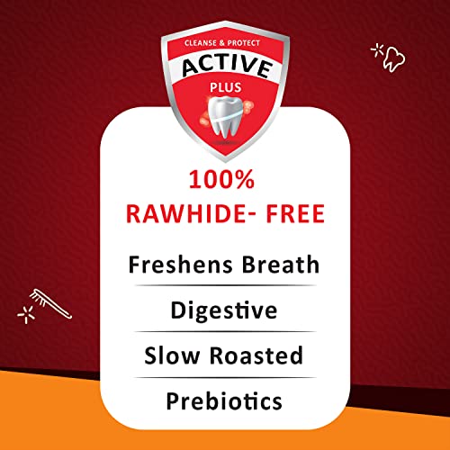 Image of Goofy Tails Active Dental Chicken Twists Dog Treat 100g (Pack of 3), Gluten Free, Slow Roasted Dog Treats for Puppy, Dog Treats Non Vegetarian, Dental Sticks for Dogs, Chew Sticks for Dogs