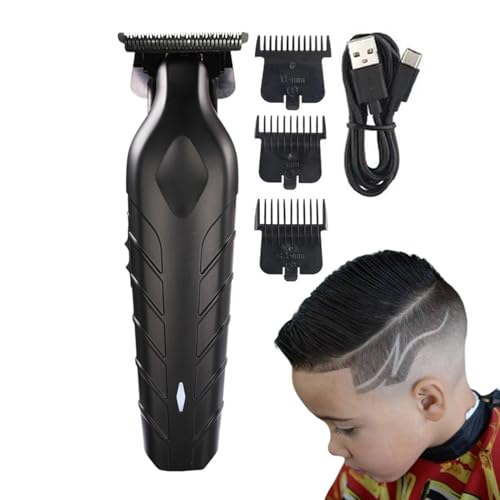 Recortador De Barba Para Hombre | Cabellado Con Mango Ergonómico | Recargable Recortador De Cabello Para El Cabello | De Cabello De Clipper Electric, Dispositivo De Recorte De Precisión Par