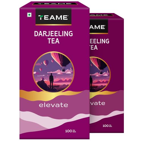 Image of TE-A-ME Darjeeling Black Tea, 100 Enveloped Bags | Darjeeling Tea | Pack of 2