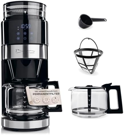 Bild 19 - Barista Siebträger Maschine Espresso Slim | Espressomaschine Edelstahl mit 20-bar-Pumpe & Thermoblock-Schnellheizsystem | Slim Espresso Maschine mit 800-ml-Wassertank & Tassenwärmer