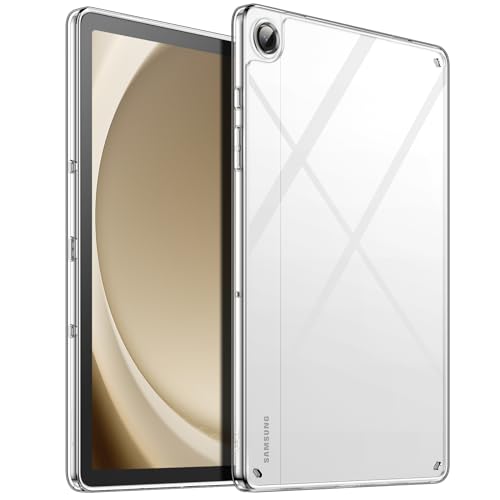 JETech Clear Case for Samsung Galaxy Tab A9 Plus / A9+ 11-Inch, Anti-Yellowing Transparent Shockproof Slim Tablet Cover with Hard PC Back and Soft TPU Bumper (Clear)