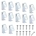 Sumnacon Flower Pot Clips, Hard Steel Durable Plant Pot Latch Hangers Hook, Holds 5” to 8” Clay PotS, Terra Cotta Pots with A Lip Around The Edge (12) (12, Silver)