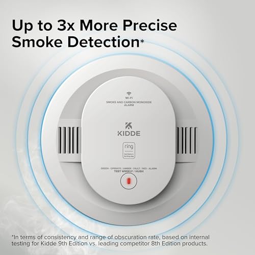 Kidde Smart Smoke & CO Detector with Ring, Hardwire & AA Battery, RGCUAR-RW - image 8