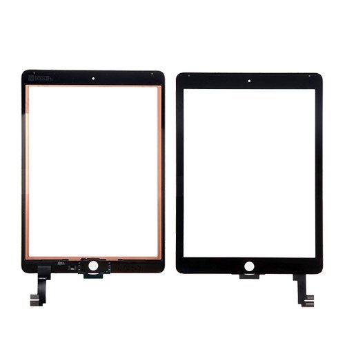 COHK Black Touch Screen Front Glass LCD Digitizer Replacement for iPad Air 2 A1566 and A1567