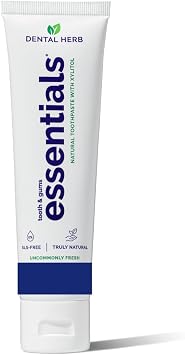 Essentials Fluoride-Free Toothpaste, Plant-Based Daily Toothpaste for Fresh Breath, SLS-Free, Clean Ingredients, 4 oz, by Dental Herb Company