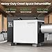 Waykar 125 Pint Crawl Space Dehumidifier with Drain Hose for Commercial, Basements, and Industry Water Damage Unit for Spaces up to 6500 Square Feet, Smart Humidity Control - 5-Year Quality Coverage