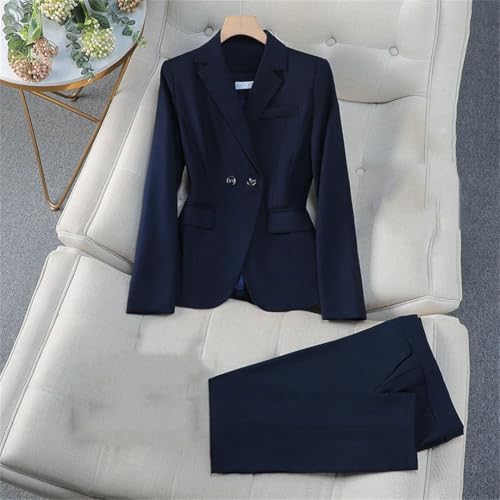 Office Blazer Trousers Sets Women's Suit Pants Sets Spring Fashion Elegant 2 Piece Work Outfit4