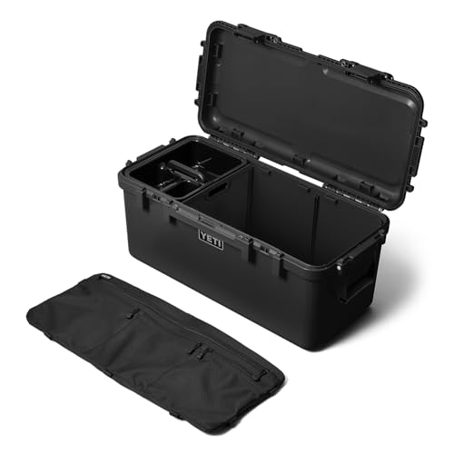 Image of YETI LoadOut 60 GoBox Divided Waterproof Cargo Case, Dry Box, Camera Case, Fishing Tackle Box, Black