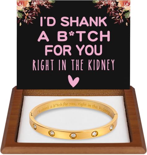 Unique Small Funny Birthday Gifts for Women Best Friend Sister Mom Her Girlfriend Wife Daughter Bestie Bff Woman Female for Anniversary Christmas Valentines Day Mothers Day Friendship Bracelets Wedding Couple Jewelry Ideas IHGL