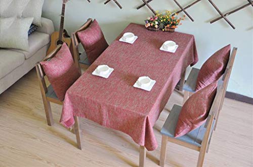 Nappe de style européen de table de salle à manger en tissu imitation lin et coton