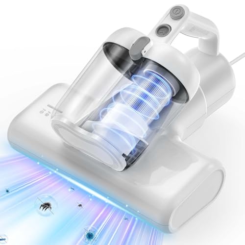 YUFAC Milbensauger für matratzen, 16Kpa Matratzenreiniger Bettstaubsauger mit UV-Licht HEPA-Filter...