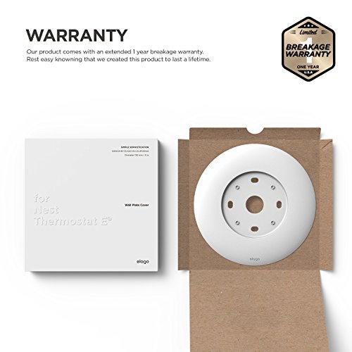 elago Wall Plate Cover Designed for Google Nest thermostat E Wall Plate (2017)(White) - ONLY Compatible with Nest Thermostat E, Hard ABS Material, Not compatible with 2020 models[US Patent Registered] by elago - Image 9