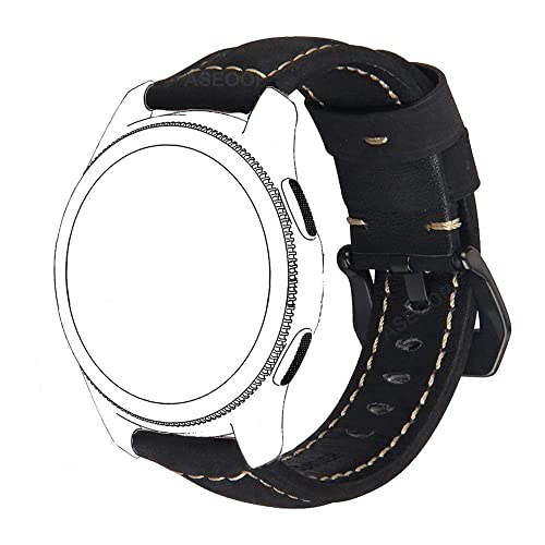 Correa de silicona y piel 18mm para Vivoactive 4S y relojes inteligentes de liberacion rapida