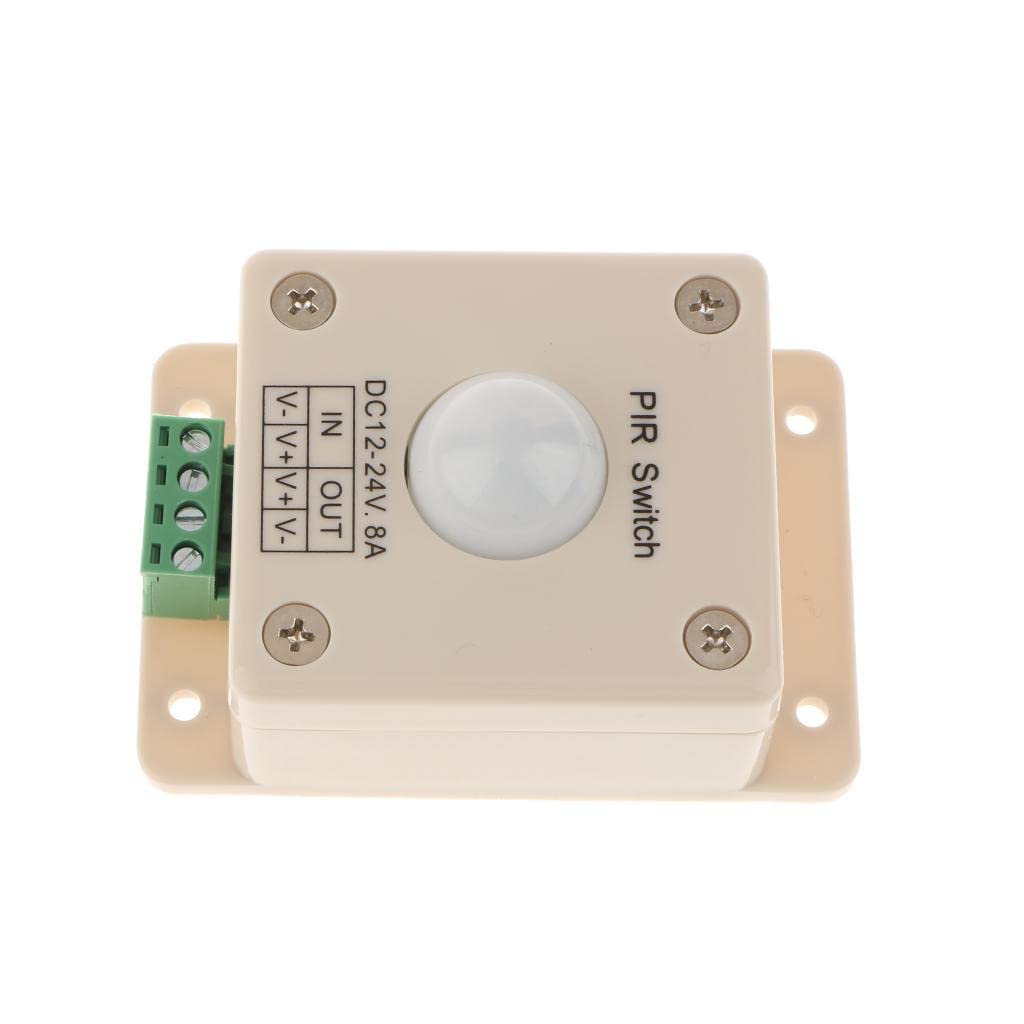 KHATI DC 12V24V 8A Automatic LED PIR Motion Sensor Switch Light Lamp