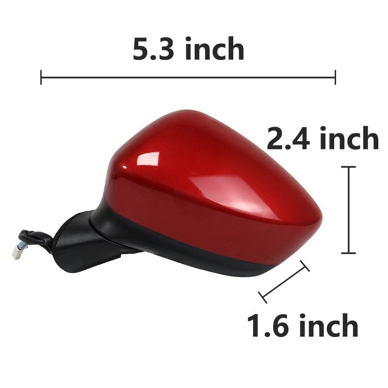 Rétroviseur gauche bleu Mazda CX5 2012-2015 avec clignotant LED