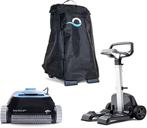 Dolphin Nautilus CC Automatischer Poolreiniger Poolroboter für Eingelassene Pools bis zu 10 m mit Caddy vom Transport und Classic Caddy-Abdeckung