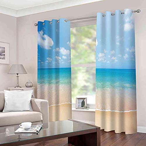 Rideaux à oeillets isolant thermique 264x242 cm en polyester pour salon - 3