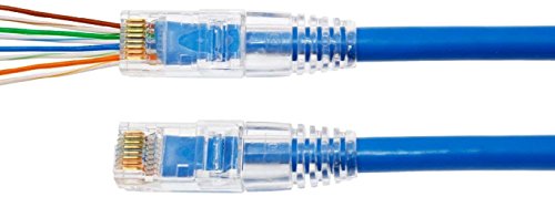 Connecteurs RJ45 Cat5/5E pass through ITBEBE de haute précision avec finition plaquée or
