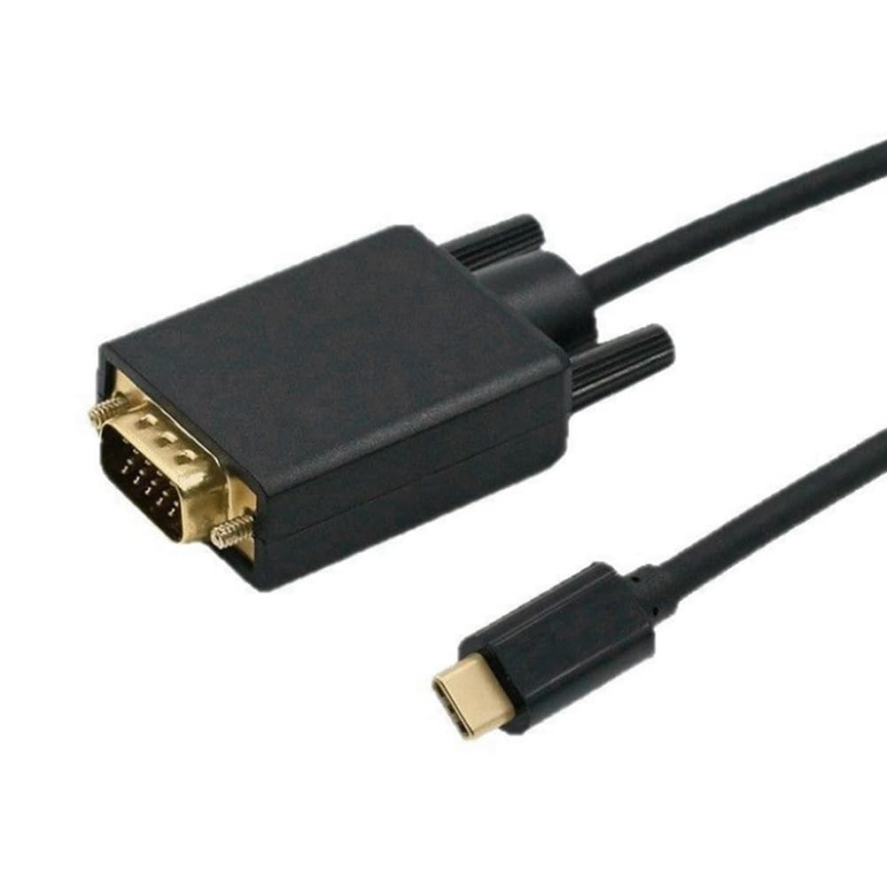 Câble USB-C vers VGA Haute Performance - Convertisseur de Type C vers D-Sub 15 Broches pour Connecter Les Appareils USB 3.1 à des Moniteurs, des Projecteurs ou des Téléviseurs