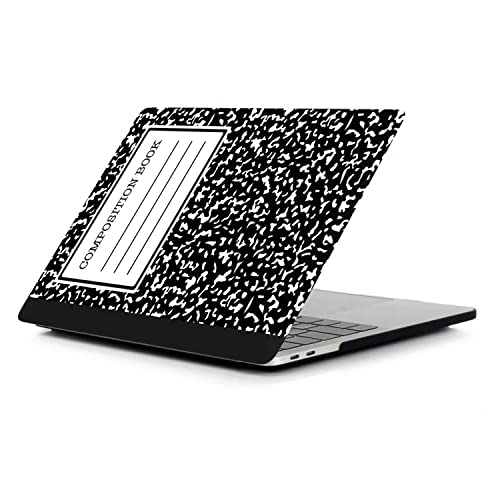 Hard Case Compatible with MacBook Pro 15 Inch 2019 2018 2017 2016 Release A1707 A1990, Plastic Hardshell Cover & Laptop Sleeve Bag & Keyboard Skin for Mac Pro 15 Touch Bar, Composition Book by Generic - Image 3
