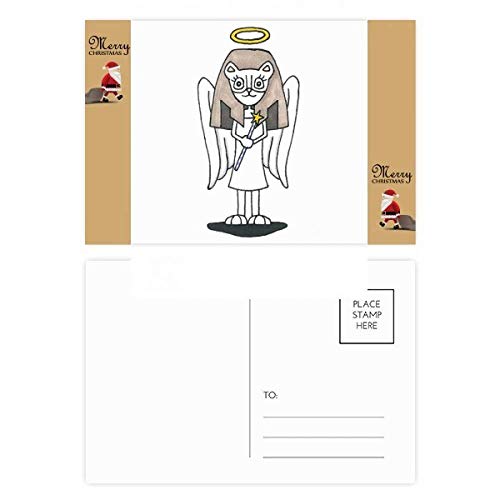 Cartes postales ailes de Père Noël pour correspondance festive en famille