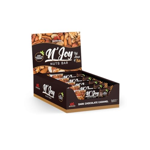 XXL Nutrition - N'Joy Nuts Bar - Proteďne Eiwitreep - Dark Chocolate Caramel - 15 Pack - Afbeelding 3