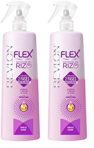 Revlon Flex Acondicionador 2 Fases Define el Rizo 400 ml (Paquete de 2)