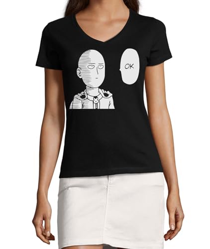 T-shirt col V coton femme Anime 174 pour éviter la transpiration