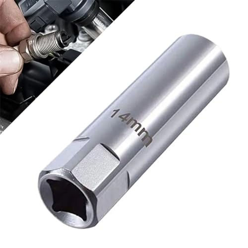 TMRBBesty Llave Bujias 14mm,Llave Vaso Bujia,Llave de Bujía Magnética Universal 3/8 Pulgadas,Extractor de Bujía,para automóviles,Motocicletas