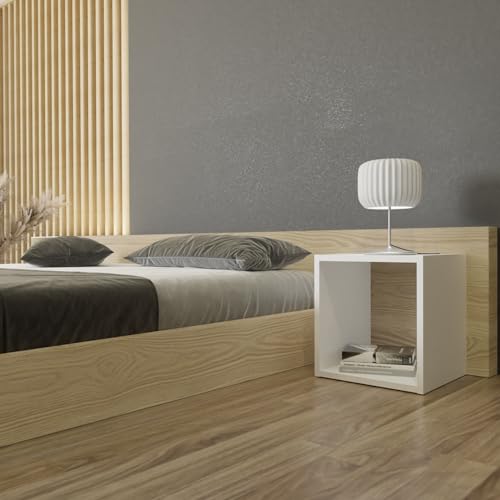 Cube de rangement en bois blanc : rangez vos documents en hauteur - 3