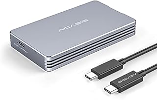 40Gbps NVMe M.2 SSD Enclosure Compatible with USB 4.0/3.2/3.1/3.0/2.0 Type-C, 40Gbps Mobile M.2 NVMe Enclosure to PCIe 2280 M-Key (B+M Key) SSD Aluminum Alloy External Enclosure, Up to 2700MB /s