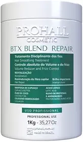 Btx Prohall Blend Repair 1kg - Botox Capilar Tratamento Profissional - Hidratação Intensa, Reduz Frizz, Brilho e Maciez