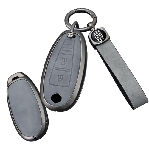 Coque clé Suzuki Swift anti-choc étui alliage gris pour protéger votre télécommande
