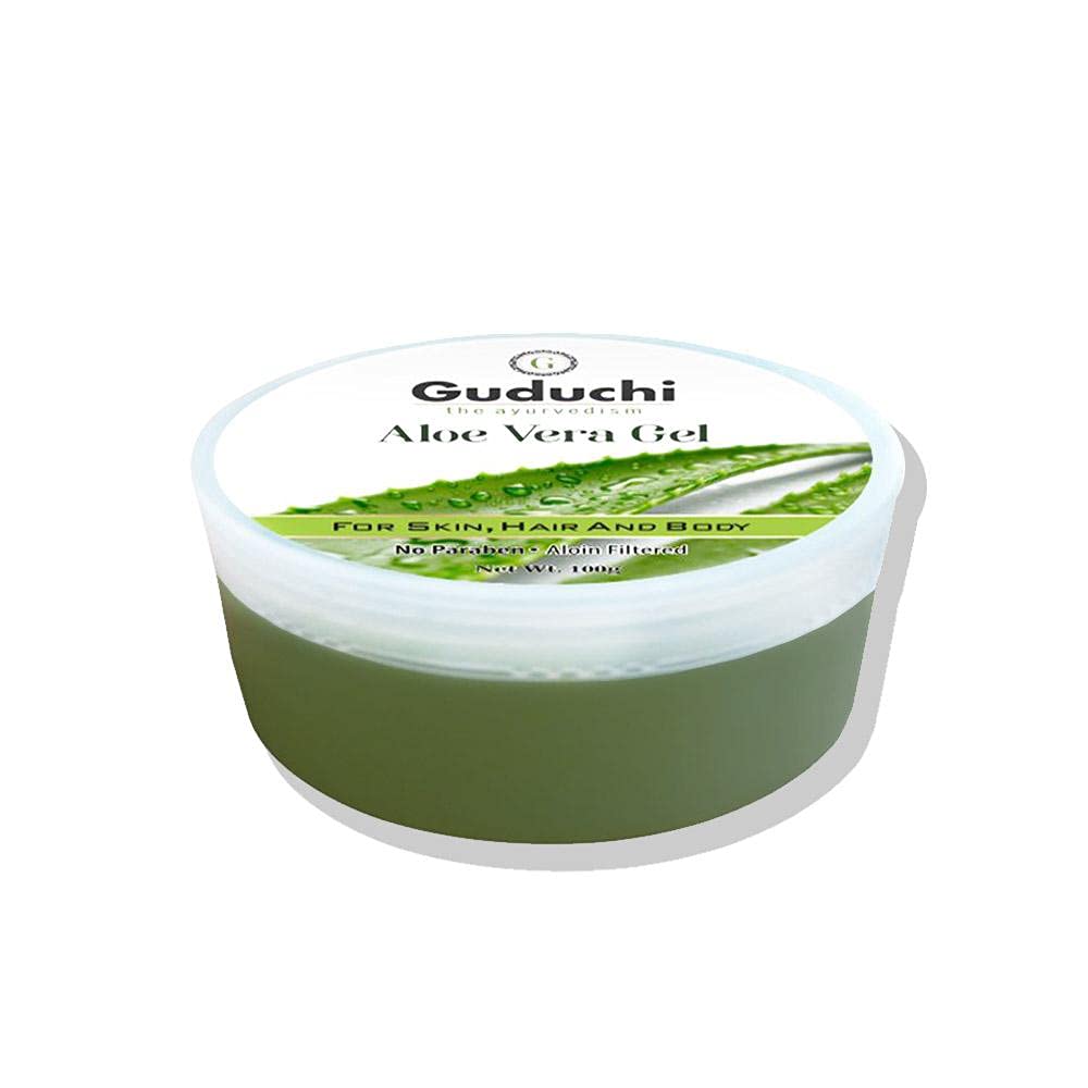 Guduchi Ayurveda Aloe Vera Gel | 100% Pure | Multipurpose Beauty Gel for Skin & Hair | - Pack of 2 (100 x 2) (B073BDKY5Y) Amazon Price History, Amazon Price Tracker