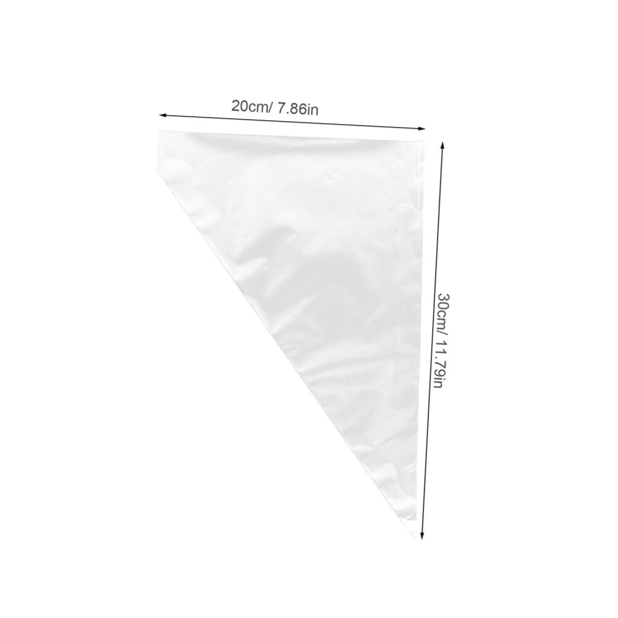 FUNOMOCYA 100PCS Non Slip Decorating Piping Bags Disposable Pastry Bags for Icing Cream and Cookie Decorating Transparent Burst Cake Supplies