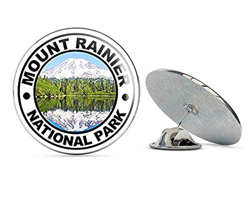 Round Mount Ranier National Park (rv Hike Hiking mt wa) Metal 0.75