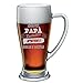 bubbleshirt Boccale da Birra Incisione Personalizzabile papà - Questo papà appartiene a [Nome dei Figli] - Idea Regalo papà - Bicchiere in Vetro Chiaro, ca 38cl