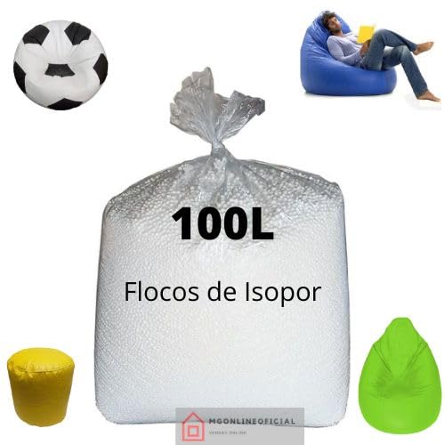 Flocos de Isopor Eps para almofadas e puffs 100 litros